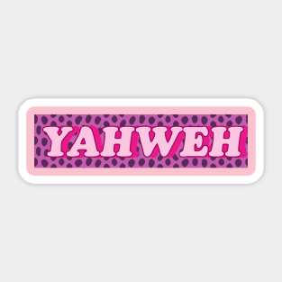 YAHWEH design Sticker